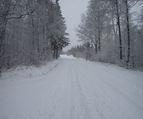 verschneite Straßen