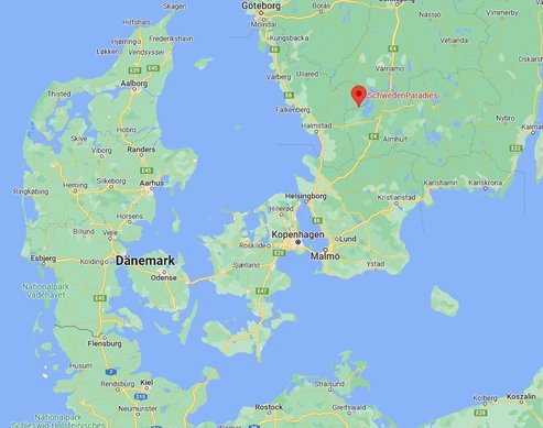 Landkarte mit SchwedenParadies